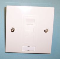CS05902 SINGLE - FTP Unshielded RJ45 Socket Faceplate