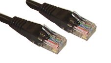 PS11310 - RJ45 Male to Male Cat6 UTP Ethernet Patch Lead, 0.2m Black