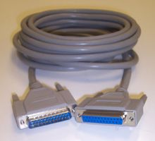 SL125 - 25 Pin D Sub Male to Female RS232 Serial Lead, 5m