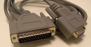 PSG90621 - 9 Pin D Sub Female to 25 Pin D Sub Male Modem Lead, 2m Grey