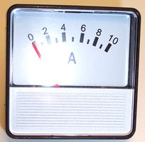 SD506/0-10A - Analogue Panel Meter, DC Current 0A to 10A, Moving Iron