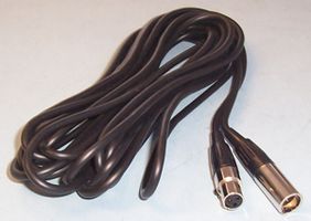 MCM-500/SW - 3 Pin Mini XLR Female to Mini XLR Male Lead, 5m Black