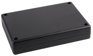 AB77 - Black ABS Box with Lid - 178x122x36mm