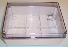 OL20032 - IP56 Thermoplastic Junction Box Enclosure with Transparent Lid - 190x140x70mm