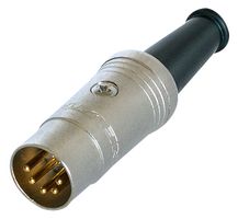 NYS322G - 5 Pin DIN Plug, Gold