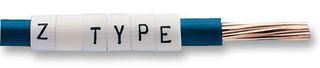 6161909 - 2.9 - 4.7mm Cable Markers Straight Cut Z11 White 9 - 100PK