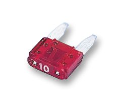 0297010 WXOCRV - Automotive Mini Blade Fuse, 10A, 5 Pack