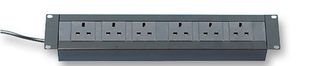 X2U6-BK - 19" Rack Mount Power Distribution Unit, 6 Way