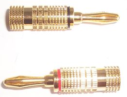 BP-100G 34.3460 - 4mm Banana Plugs, 2 Pack
