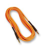 G032D - 6.35mm (1/4") Mono Jack to Jack Guitar Lead, 6m Orange
