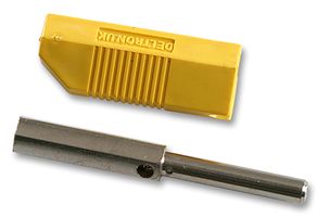 553-0700-01 - Plug, 4mm, Stackable, Yellow