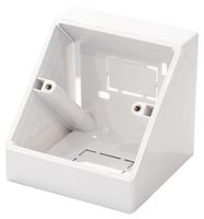 3LA - 1 Gang Angled Surface Back Box, White