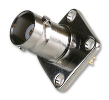 13-22 - 50 ohm BNC Panel Mount Flanged Socket, DC to 11GHz - Solder Termination
