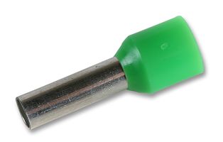 E6018-GREEN - Ferrule, Insulated, 6mm Diameter, 18mm Length, Green, 100 Pack