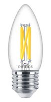 929003012382 - 3.4W Filament LED B35 Candle Bulb, E27, Dimmable 2200-2700K, 470lm