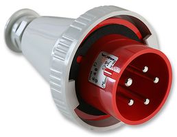239 - 32A, 415V, Cable Mount CEE Plug, 3P+N+E, Red, IP67