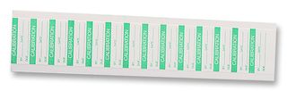 7827287 - Calibration Labels 16 x 38mm Nylon Cloth 350 Pack Green