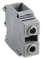011512407 - 2 Way 125A 800V DIN Rail Mount Terminal Block, 22-10AWG - Grey