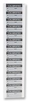 7827330 - Calibrated Labels 16 x 38mm Metalised Polyester 350 Pack Black