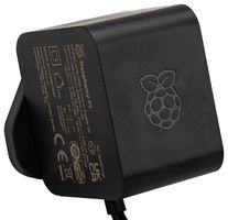 SC1154 - 27W, 5.1V, 5A Raspberry Pi 5 Power Supply, UK Black