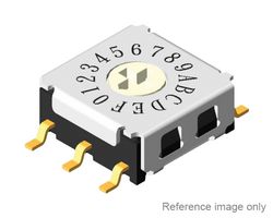 MP-R7M3-16RA-V-T/R - 16 Position Rotary Coded Switch, 24V DC, 25mA