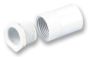 A25MB - Female Adaptor 25mm White Single Pack