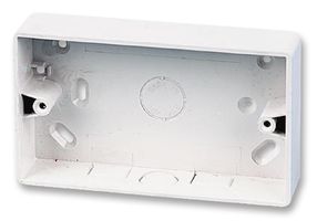 SB2/RC - 2-Gang Rounded u-PVC Surface Mount Box,