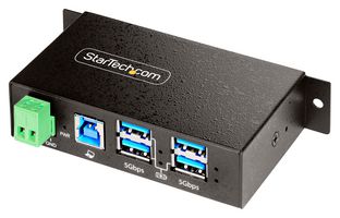 5G4AINDRM-USB-A-HUB - 4 Port Managed Industrial USB 3.2 Gen 1 Hub with Surge & ESD Protection, USB-A to 4x USB-A