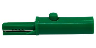 BU-27.259.4 - Fully Insulated Crocodile Clip, 30V AC, 60V DC, 19A, Green