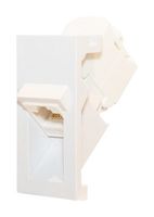 SGKCT45WHPT - Cat6 / Cat6A 8p8c UTP Euro Angled Shutterless Keystone Socket, White