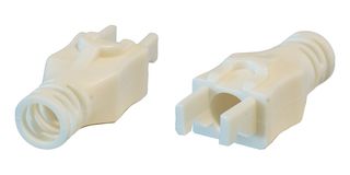 PSRLWH - White RJ45 Strain Relief Boots for Arc Latch Boots, Pack of 50