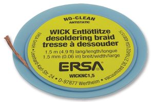 0WICKNC1.5/SB - No Clean Desoldering Braid, 1.5mm x 1.5m
