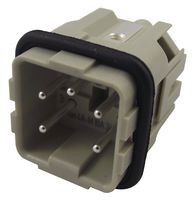 0920 004 2611 - Heavy Duty Connector, Han A, Insert, 4 Contacts, 3A, Plug, Screw Pin