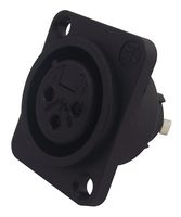 NC3FPP - XLR Panel Socket, 3 Pole, D Shell