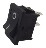 PRASA1-16F-BB0BW - Rocker Switch, On Off, SPST,125V AC, 16A