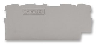 2002-1491 - 4 Conductor End and Intermediate Plate, Grey