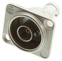 NBB75DFG - 75 ohm BNC Socket to Socket Panel Mount Feed Through Grounded Adaptor, D Shell