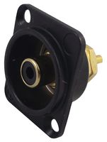 NF2D-B-0 - Phono D Socket, Black, Black