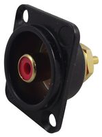 NF2D-B-2 - Phono D Socket, Black, Red