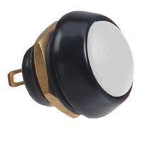 59-114 - Switch, Push, SPNO, Momentary, Metal Round, White