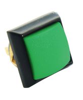 59-213 - Switch, Push, SPNO, Momentary, Metal Square, Green