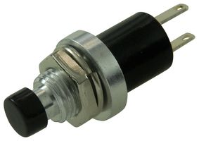 SWITCH BLACK PUSH TO BREAK. - Miniature Push Button Switch, Momentary, SPST-NC, 7mm, x10