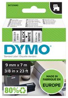 S0720680 - D1 Standard Label Tape - 9mm x 7m, Black on White