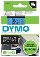S0720710 - D1 Standard Label Tape - 9mm x 7m Black on Blue
