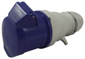 330306 - 32A, 230V, Cable Mount CEE Socket, 2P+E, Blue, IP44