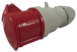 330406 - 32A, 415V, Cable Mount CEE Socket, 3P+E, Red, IP44
