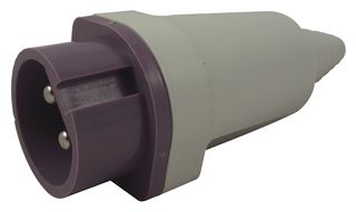 10280 - 16A, 24V, Cable Mount CEE Plug, 2P, Violet, IP44