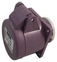 10400 - 16A, 24V, Panel Mount CEE Socket, 2P, Violet, IP44