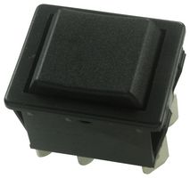 C1572ATAAA - Switch, DPDT, 16A, 250V ac, Black