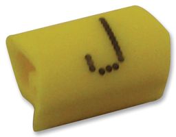 7211419 - G-Type Cable Marker, J, Black/Yellow, G4/10, Pack of 500